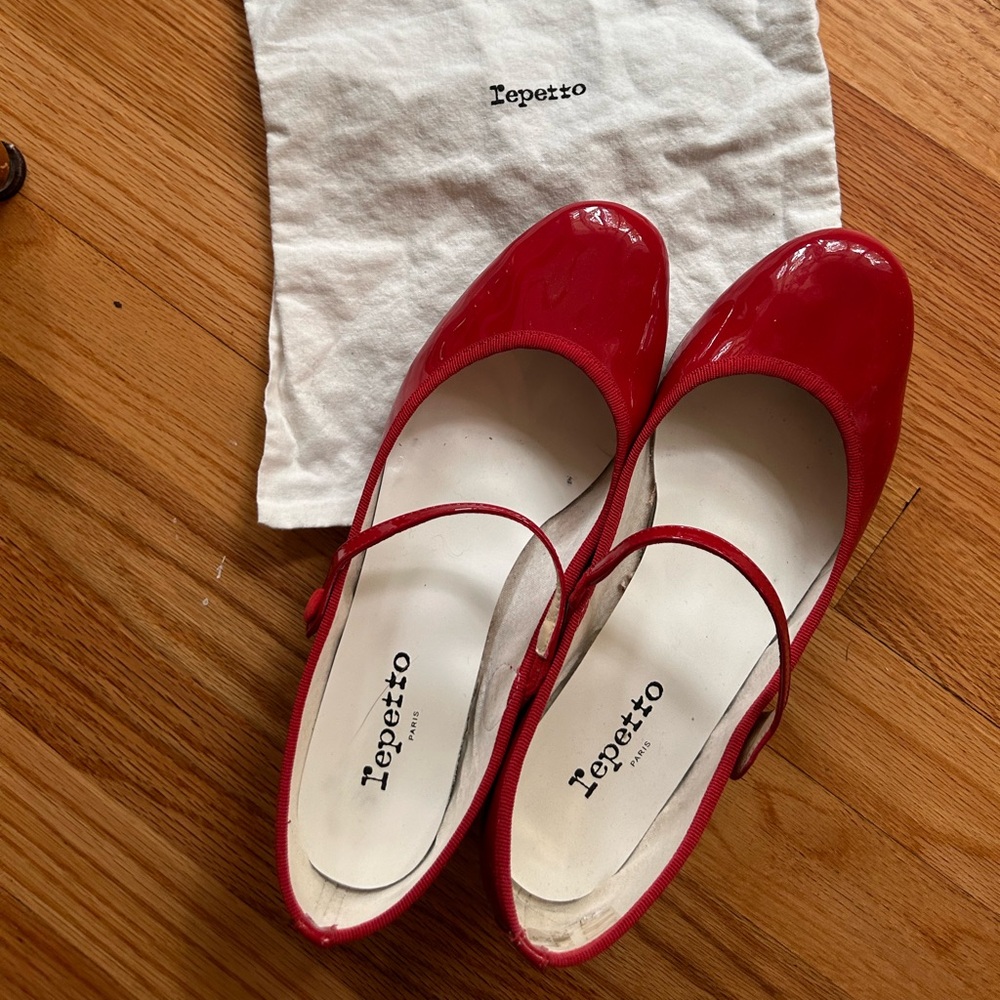Repetto Mary Jane’s Red size 41